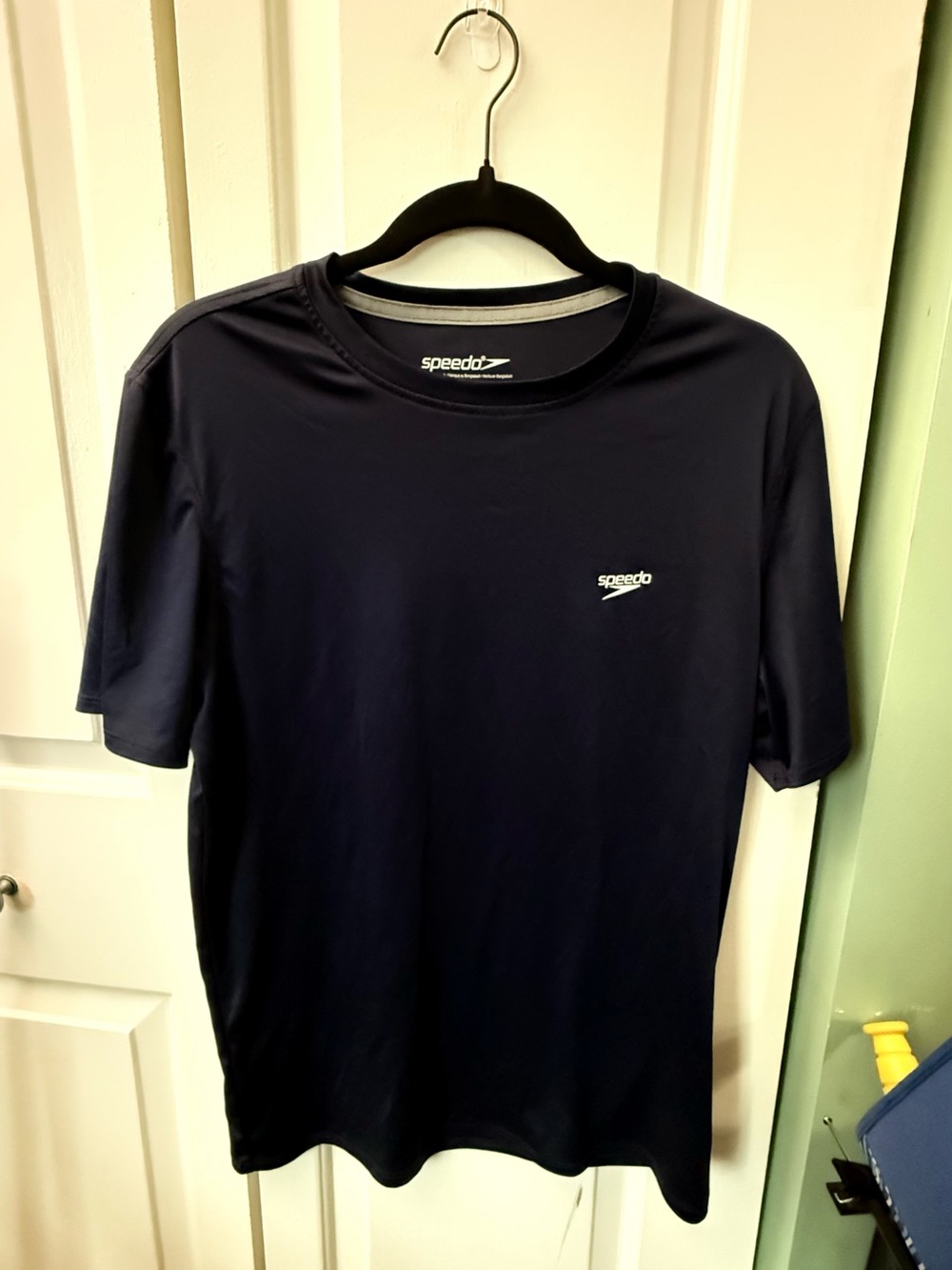 Speedo Navy Short Sleeve Athletic Crew Tee